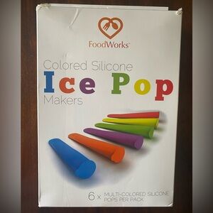 Foodworks Silicone Ice Pop Makers set of 6 popsicle makers yogurt Gogurt